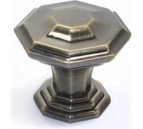 Ручка Laurus ZA2411 кнопка, старинная латунь AB 39513-1