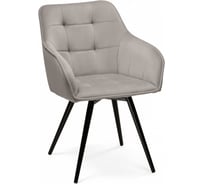 Стул на металлокаркасе Woodville Идас серый/черный глянец 566488