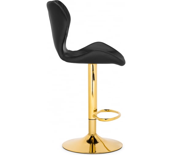 Барный стул Woodville Porch gold / black 15647