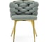 Стул на металлокаркасе Woodville Rendi light gray / gold 15759 3