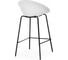 Барный стул Woodville Zeta white/black 15701 5
