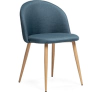 Стул на металлокаркасе Woodville Aldo blue/wood 15369