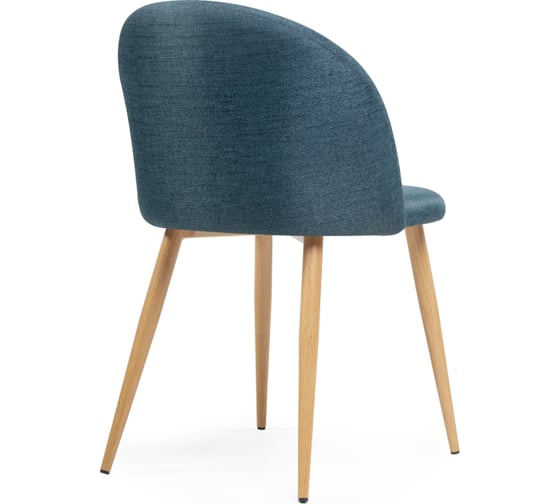 Стул на металлокаркасе Woodville Aldo blue/wood 15369