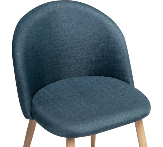 Стул на металлокаркасе Woodville Aldo blue/wood 15369