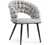 Стул на металлокаркасе Ball gray / black Woodville 15762