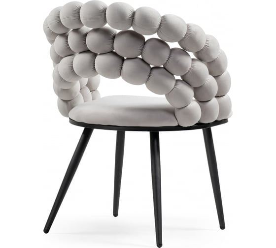 Стул на металлокаркасе Ball gray / black Woodville 15762