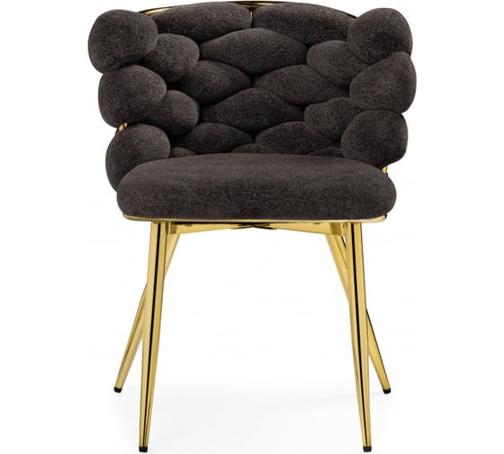 Стул на металлокаркасе Rendi gold / gray Woodville 15758