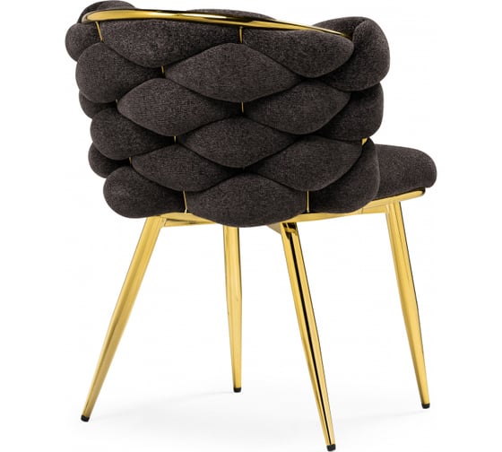 Стул на металлокаркасе Rendi gold / gray Woodville 15758