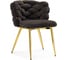Стул на металлокаркасе Rendi gold / gray Woodville 15758 1