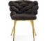 Стул на металлокаркасе Rendi gold / gray Woodville 15758 2