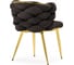 Стул на металлокаркасе Rendi gold / gray Woodville 15758 5