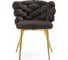 Стул на металлокаркасе Rendi gold / gray Woodville 15758 8