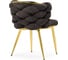 Стул на металлокаркасе Rendi gold / gray Woodville 15758 10