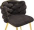Стул на металлокаркасе Rendi gold / gray Woodville 15758 11