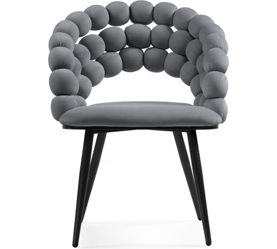 Стул на металлокаркасе Ball dark gray / black Woodville 15765