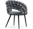 Стул на металлокаркасе Ball dark gray / black Woodville 15765 5