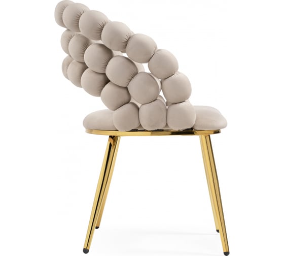 Стул на металлокаркасе Ball beige / gold Woodville 15764
