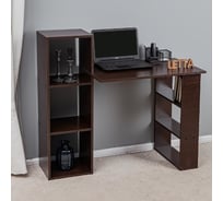 Стол рабочий Letta Jazz с полками, венге, 1140x1030x490 L9480