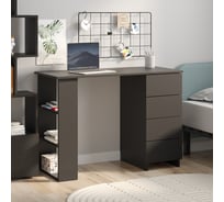 Стол письменный Letta Ультра 4 ящика, черный, 1056x750x450 L1355277