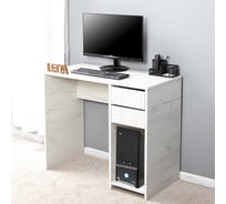 Стол компьютерный Letta Ультра 2 ящика, дуб крафт белый, 900x750x450 L135575