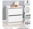 Тумба Letta City 2 ящика, белое тиснение, 400x481x354 L3386 6
