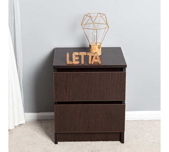 Тумба Letta City 2 ящика, венге, 400x481x354 L3510