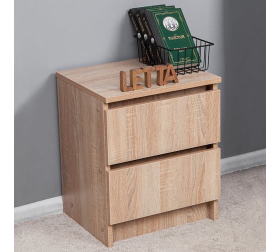Тумба Letta City 2 ящика, дуб сонома, 400x481x354 L3511