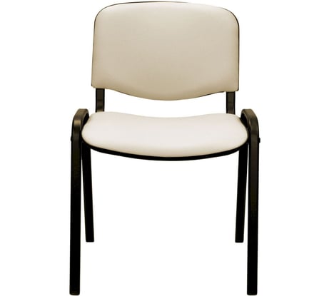 Стул UA_EChair Rio(ИЗО/ISO) черный, к/з бежевый V-18 EasyChair 1647585
