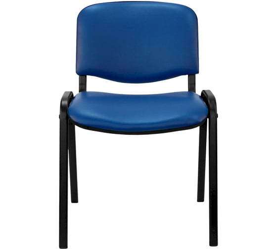 Стул UA_EChair Rio(ИЗО/ISO) черный, к/з синий V-15 EasyChair 1647586