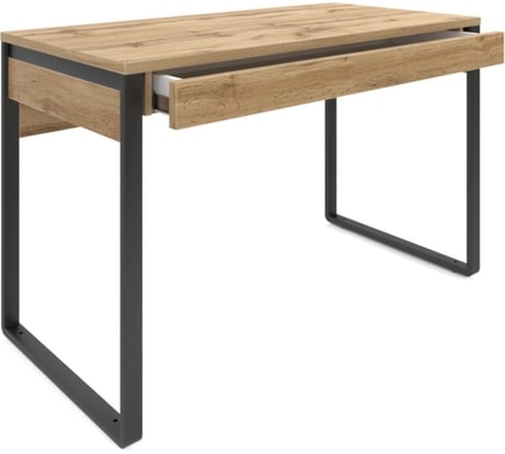 Письменный стол Desk Question лофт DQ MADRID М-1 черный/дуб табачный, 1200х600х769 мм 117265