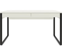 Письменный стол Desk Question лофт DQ MADRID М-2 черный/белый шагрень, 1400х600х770 117269