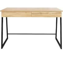 Письменный стол Desk Question лофт DQ MADRID М-3 черный/дуб табачный, 1200х600х775 мм 117272