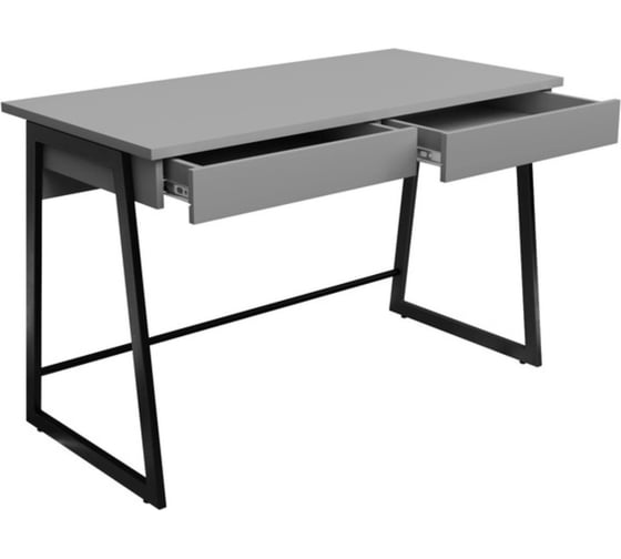 Письменный стол Desk Question лофт DQ MADRID М-3 черный/серый графит, 1200х600х775 мм 117273
