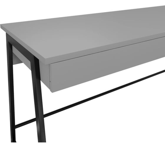 Письменный стол Desk Question лофт DQ MADRID М-3 черный/серый графит, 1200х600х775 мм 117273