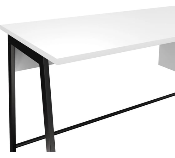 Письменный стол Desk Question лофт DQ MADRID М-4 черный/белый шагрень, 1200х600х775 мм 117274
