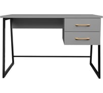 Письменный стол Desk Question лофт DQ MADRID М-4 черный/серый графит, 1200х600х775 мм 117276