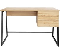 Письменный стол Desk Question лофт DQ MADRID М-4 черный/дуб табачный, 1200х600х775 мм 117275