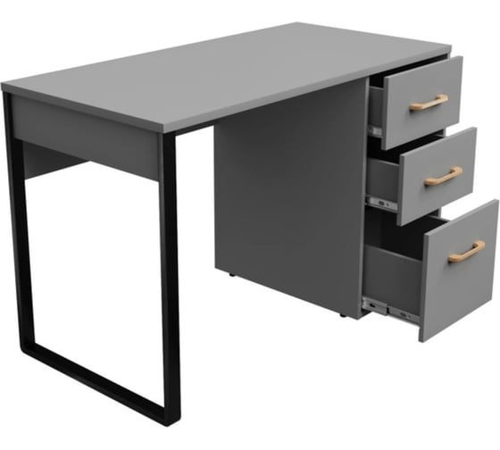 Письменный стол Desk Question лофт DQ MADRID М-7 серый графит, 1200х600х775 мм 117284