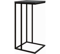 Стол Desk Question лофт DQ Nabag черный мрамор, корпус черный, 350х350х710 мм 10155