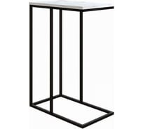 Стол Desk Question лофт DQ Nabag белый мрамор, корпус черный, 300х500х710 мм 10158