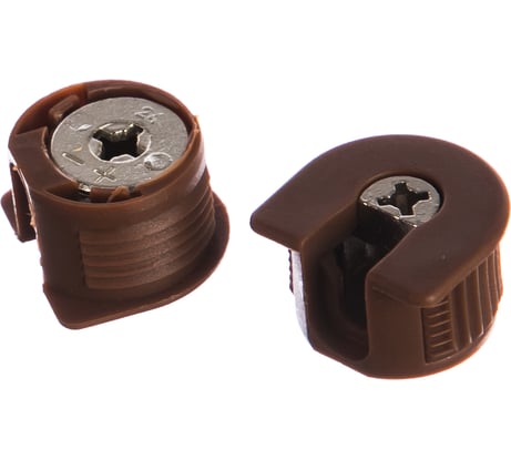 Полкодержатель-стяжка Element D20 мм + шток 11 мм коричневый 4 шт 535650