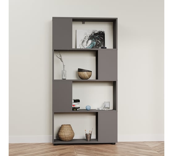 Стеллаж Letta Estet Plus Серый графит, 730x1425x220 L3756.09/01 1