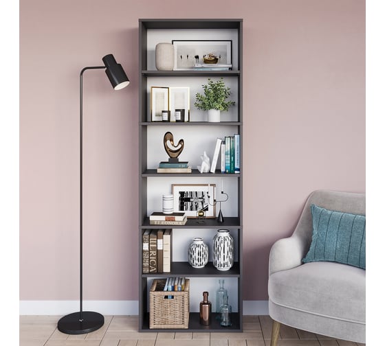 Стеллаж Letta Hardy Лайт 2 графит, 600х1800х240 L80317945.09/01 1