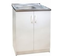 Тумба под мойку Terma 60х60 см, белая, 2 двери 31019