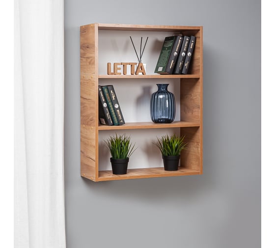 Стеллаж с открытыми полками Letta Ультра Дуб крафт золотой 600x778x240 мм L3572 1