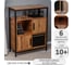 Шкаф-комод Letta Frame Дуб вотан, черный металл 700x910x300 мм LMK02221 5