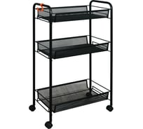 Этажерка ЗМИ Ладья 2К, мобильная, на колесиках, для хранения Э 322 Ч