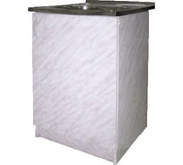 Тумба под мойку Terma 50х60 см, белый мрамор 31052