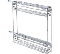 Выдвижная корзина Amix 15 хром боковая + направляющие WTJ 009I - 1