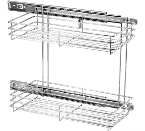 Выдвижная корзина Amix 30 хром боковая PTJ 003C - 1